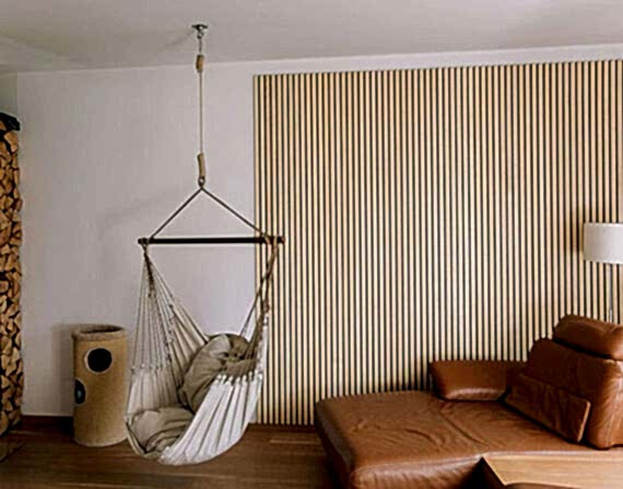 Akustik ahşap çıtalı keçe paneller