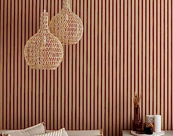 Akustik ahşap çıtalı keçe paneller