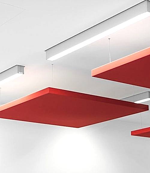 akustik ofis yüzer tavan paneli