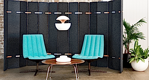 screen felt paravan keçe